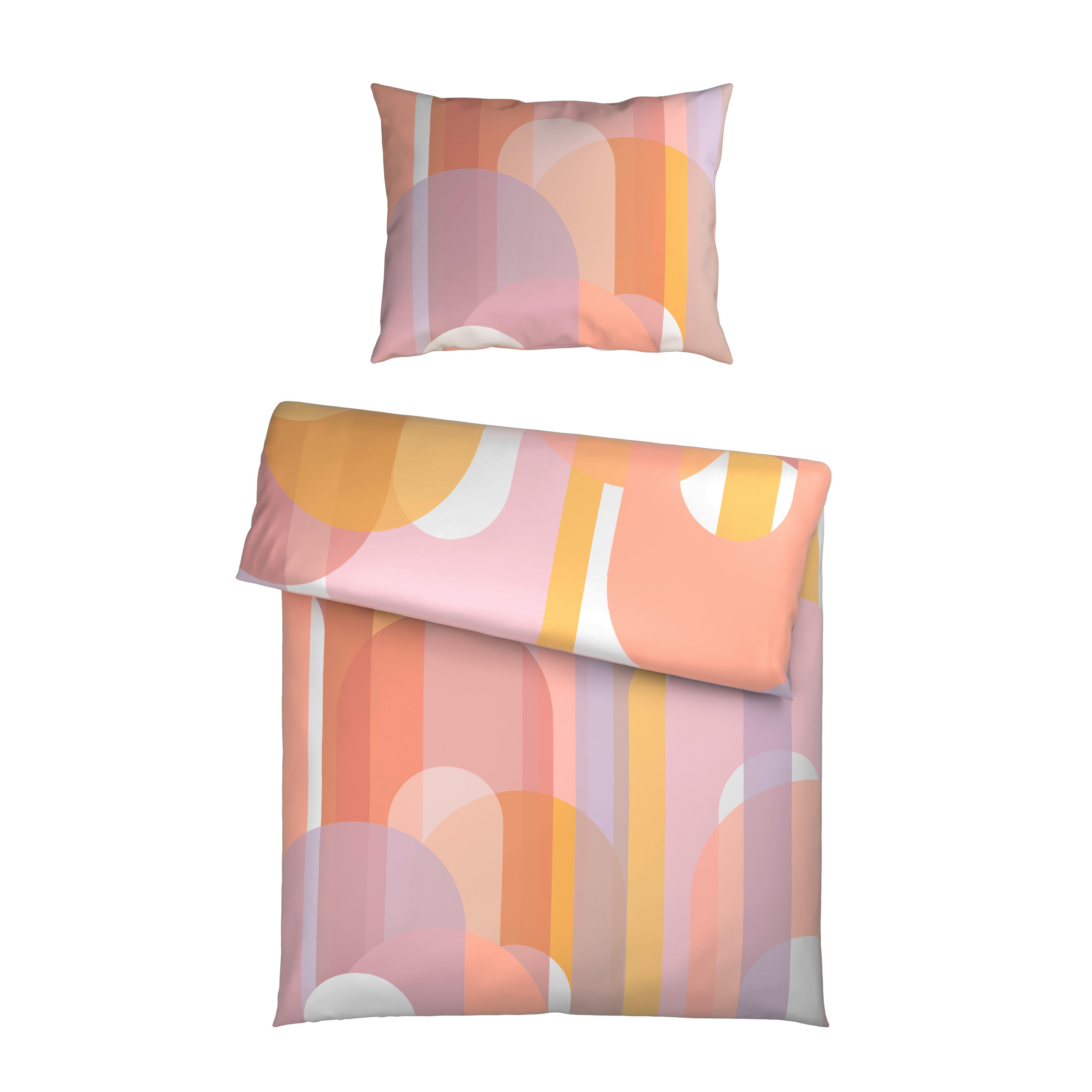 POSTEĽNÁ BIELIZEŇ MAIKO - oranžová/ružová, Lifestyle, textil (140/200cm) - Mömax