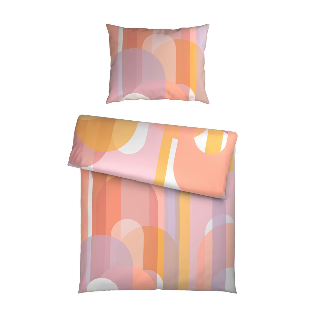 POSTEĽNÁ BIELIZEŇ MAIKO - oranžová/ružová, Lifestyle, textil (140/200cm) - Mömax