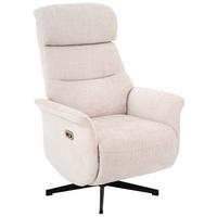 Relaxsessel Manila Chenille Silber, B: 73 Cm - Silberfarben/Schwarz, MODERN, Textil/Metall (73/113/89cm)