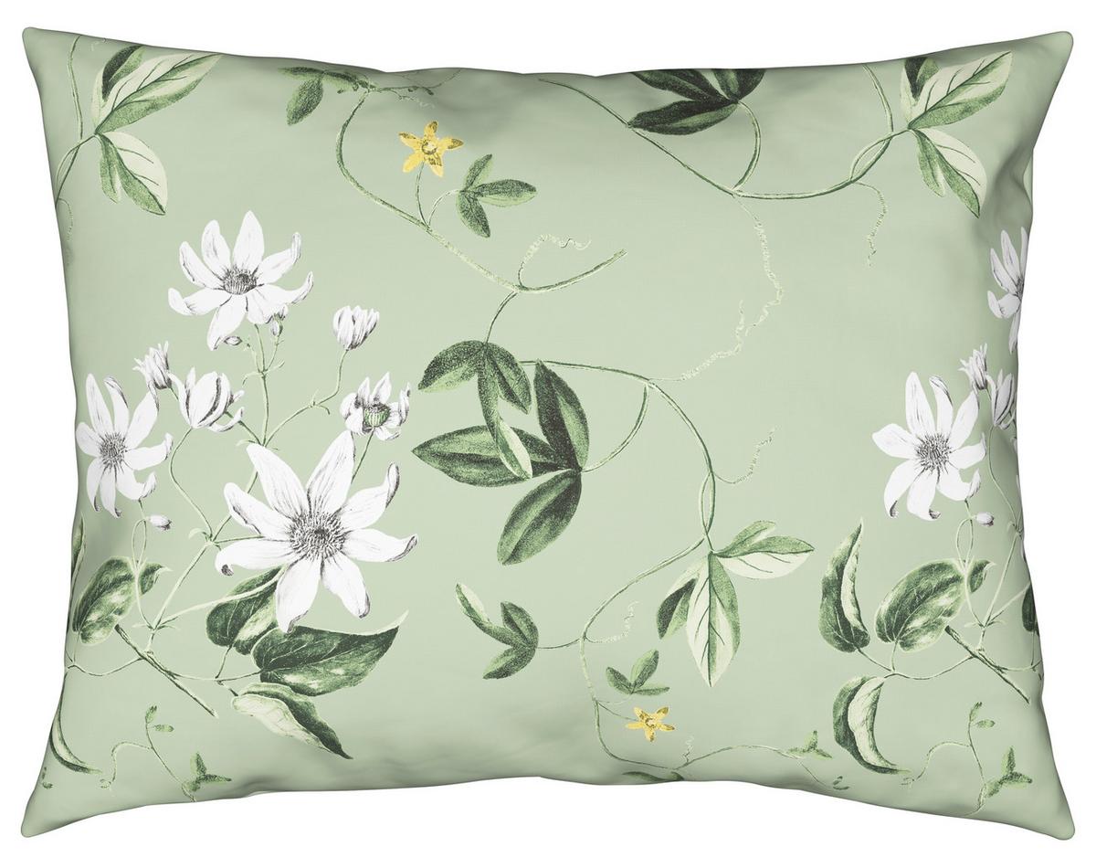 Renforcé-bettwäsche 140x200 Cm Gertrud Grün - Grün, ROMANTIK / LANDHAUS, Textil - James Wood