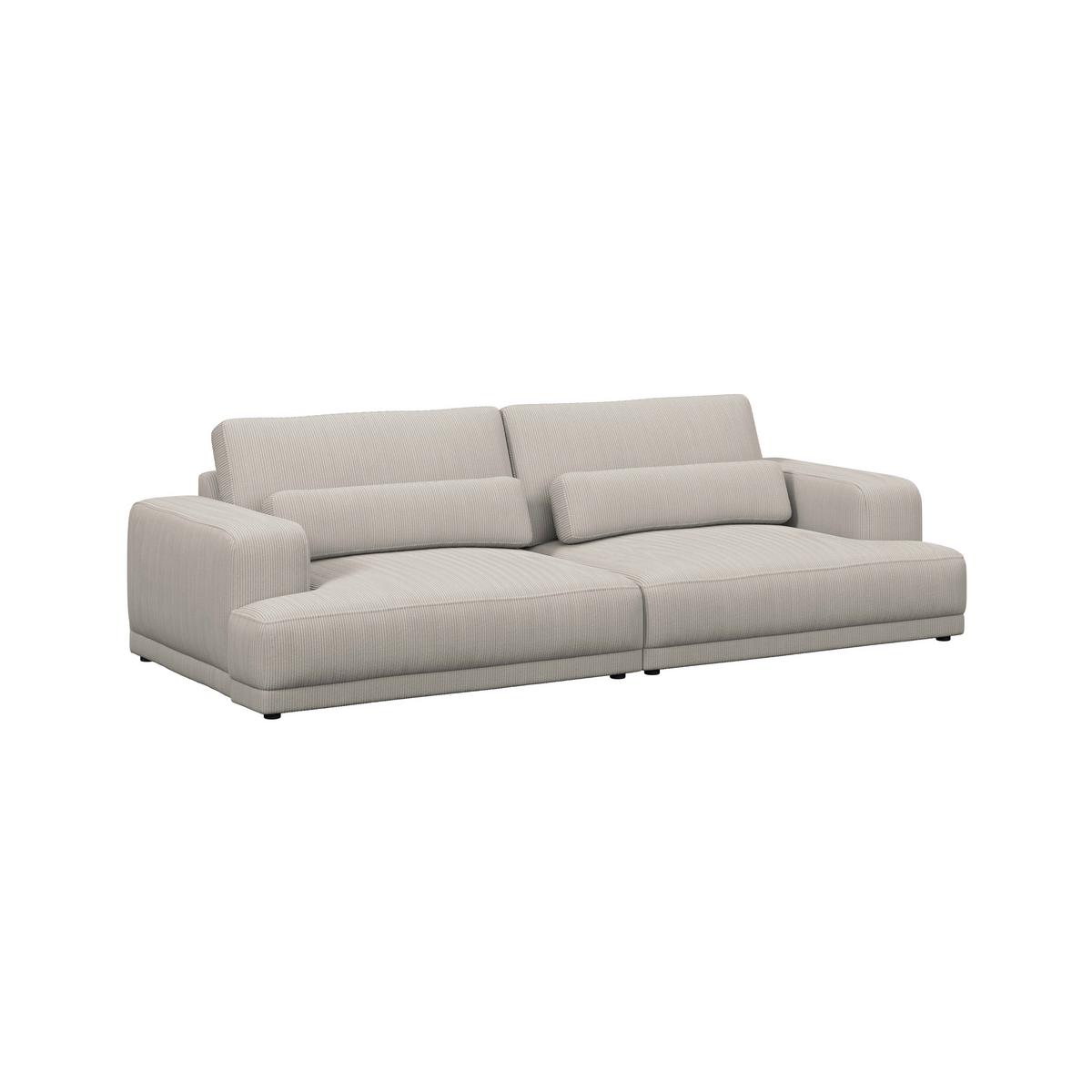 Bigsofa Savona Cord perlmutt, 260x111cm - Perlmutt, Trend, Textil (260/77/111cm) - Luca Bessoni