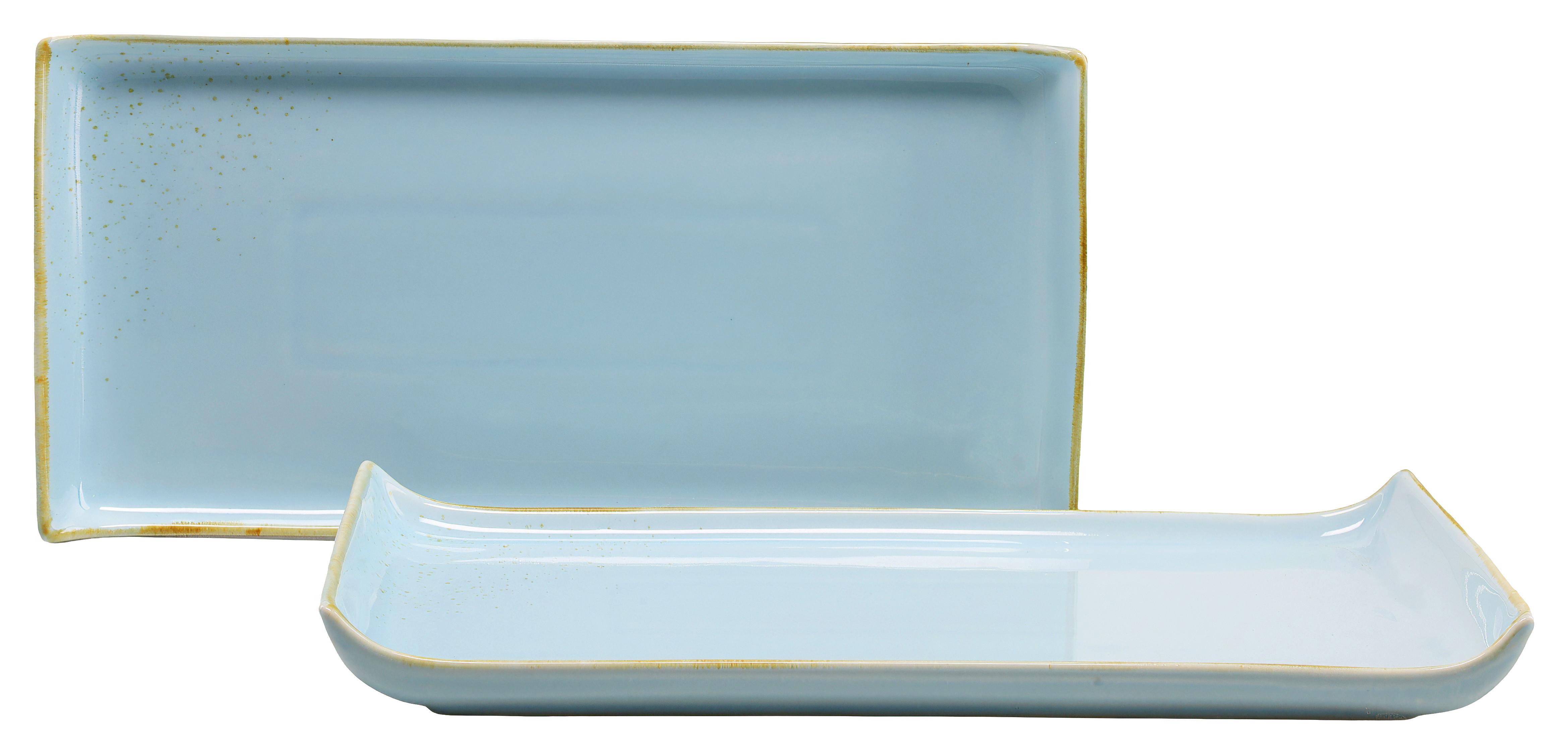 SERVIERPLATTEN-SET 33016 NATURE COLLECTION - Pastellblau, Trend, Keramik (16,5/33cm) - Creatable