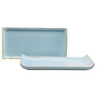 SERVIERPLATTEN-SET 33016 NATURE COLLECTION - Pastellblau, Trend, Keramik (16,5/33cm) - Creatable