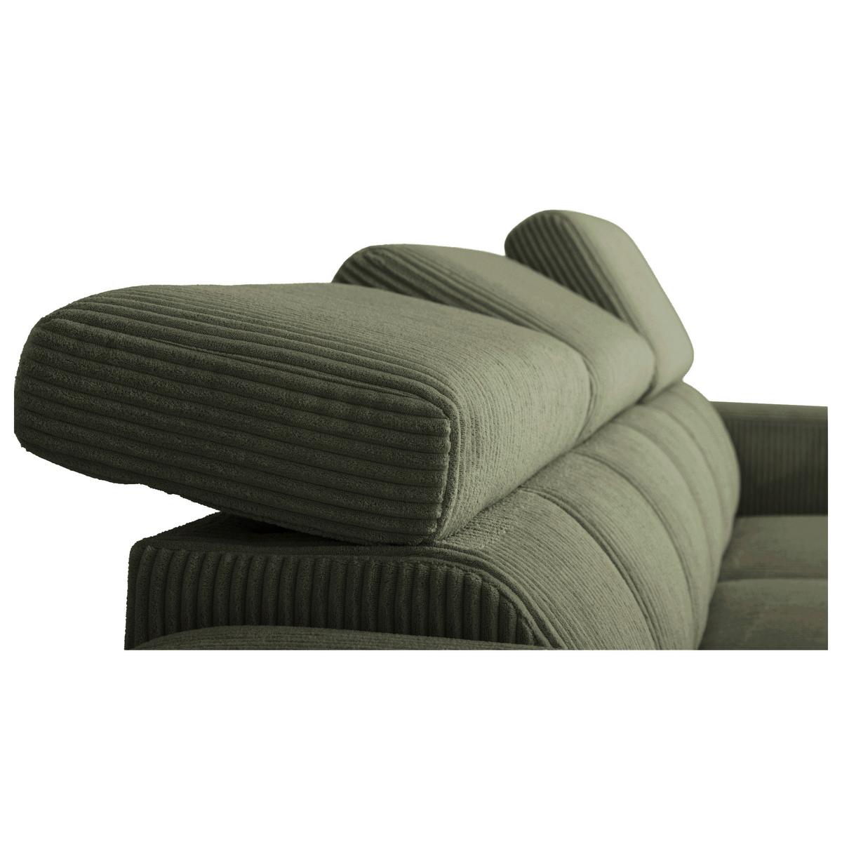 Ecksofa Sirius M olivgrün, 251x165cm - Olivgrün, KONVENTIONELL, Holz/Holzwerkstoff (251/165cm)