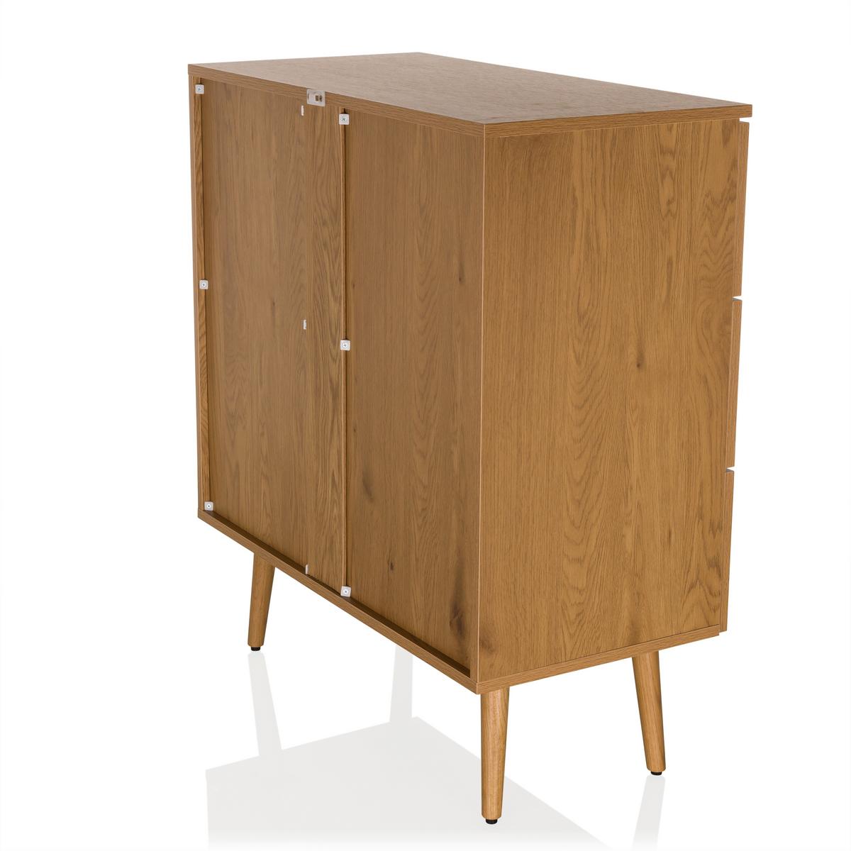 Kommode Boheo Eichefarben B: 80 Cm - Eichefarben, MODERN, Holzwerkstoff (80/90/40cm) - MID.YOU