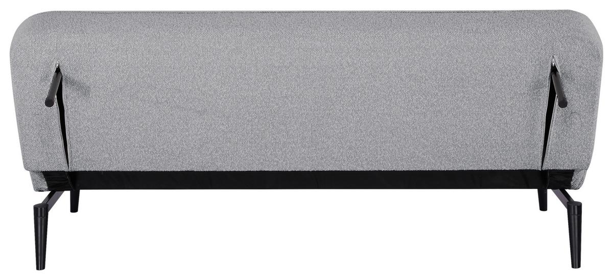 Schlafsofa Lino Grau B: 192 cm - Schwarz/Grau, Design, Holz/Textil (192/82/90cm) - Livetastic