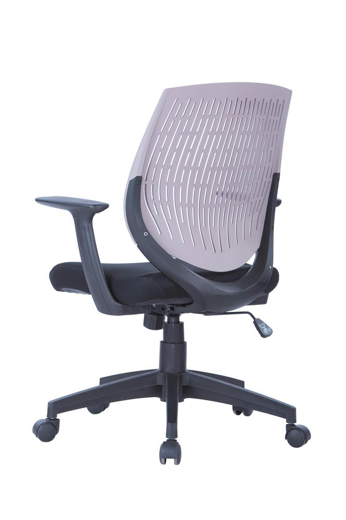 Drehstuhl Senna Grau/Schwarz B: 64 cm - Schwarz/Grau, Design, Kunststoff/Textil (64/133/51cm) - MID.YOU