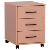 Rollcontainer Orange Ruby 40,1x57x50 cm - Orange, MODERN, Holzwerkstoff/Kunststoff (40,1/57/50cm) - MID.YOU