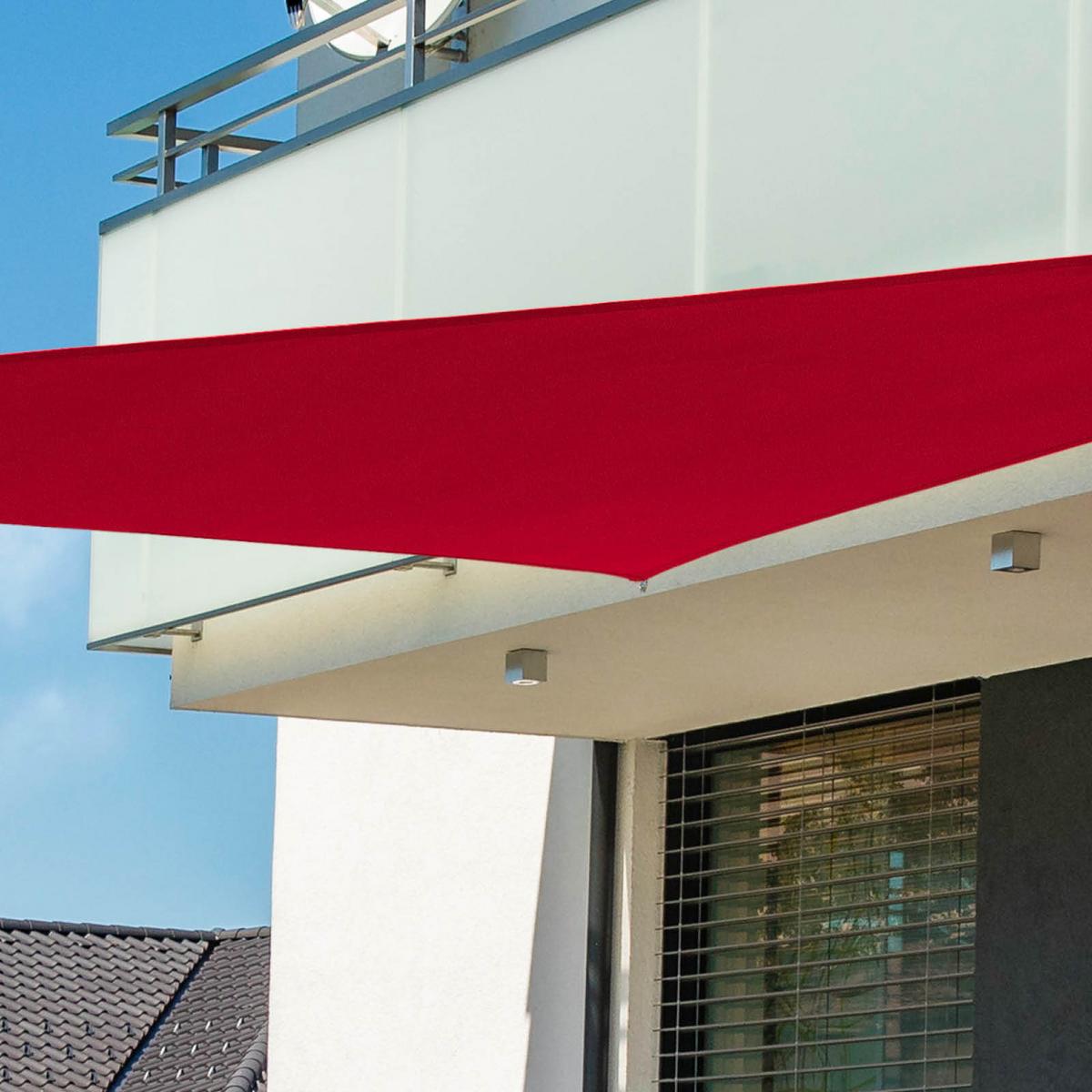 Sonnensegel Dreieckig 3x3x3 M - Dunkelrot, Basics (300/300/300cm)