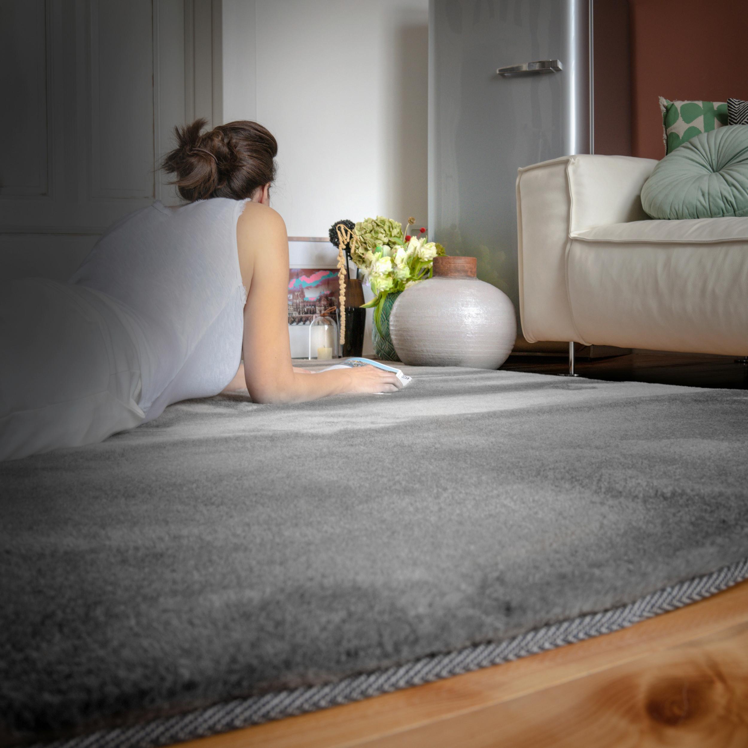 Kunstfell My Jazz 730 - Grau, Basics, Textil (200/290cm) - Obsession