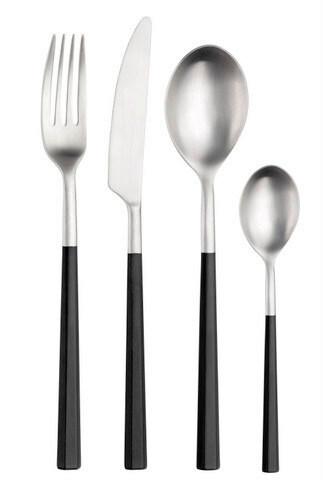 sada příborů HIVE - černá/barvy nerez oceli, Basics, kov/plast (25,5/7/5,3cm) - Pintinox