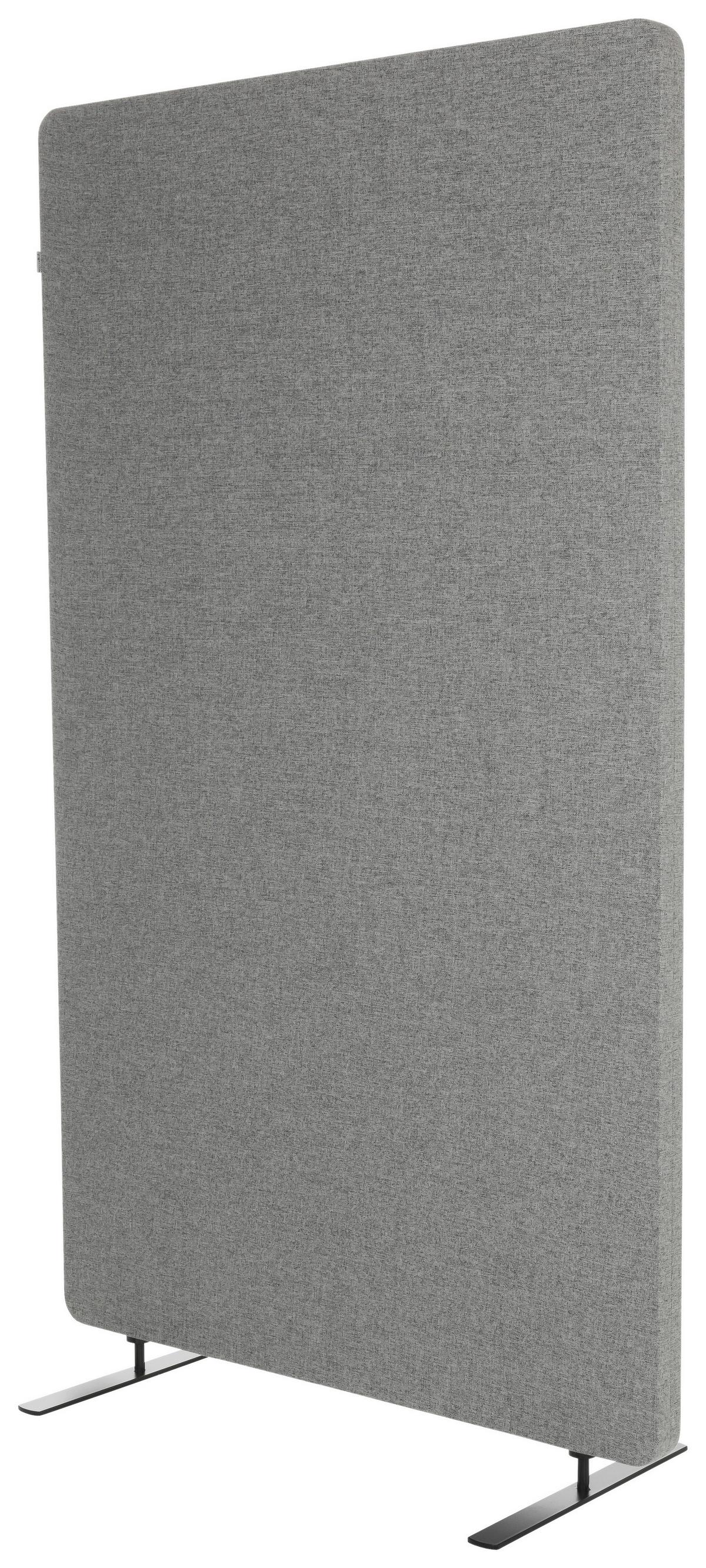 Trennwand Flexmiut Stand - Hellgrau, Basics, Kunststoff/Textil (80/142/35cm) - MID.YOU