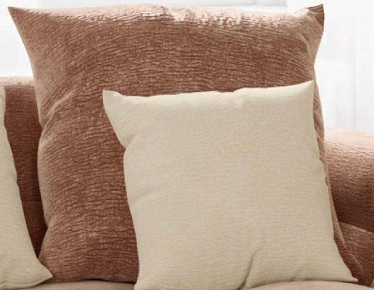 2-dílná sada polštářů PANDA, starorůžová žinylka - starorůžová, Moderní, textil (65/65/18cm) - Premium Living