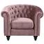 Chesterfield-Sessel Charlietown B: 99 cm Altrosa - Schwarz/Altrosa, KONVENTIONELL, Textil (99/78/83cm) - Carryhome Chesterfield-Sessel Charlietown B: 99 cm Altrosa - Schwarz/Altrosa, KONVENTIONELL, Textil (99/78/83cm) - Carryhome