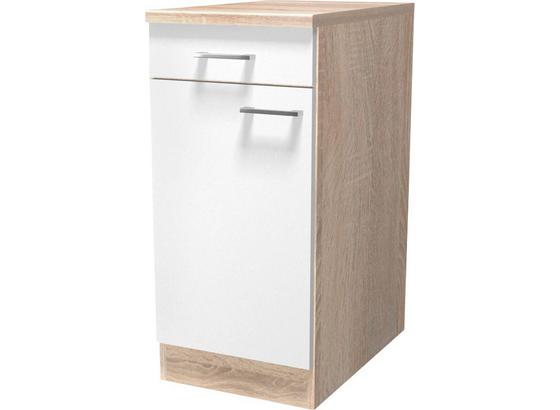 Küchenunterschrank Samoa Us 40 - Eichefarben/Weiß, KONVENTIONELL, Holzwerkstoff (40/85/57cm) Küchenunterschrank Samoa Us 40 - Eichefarben/Weiß, KONVENTIONELL, Holzwerkstoff (40/85/57cm)