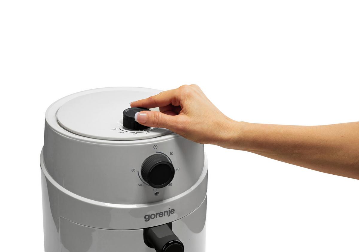 Heißluftfritteuse, 4,5liter Af1300xg - Weiß, Basics, Kunststoff/Metall (26/31,3/31,7cm)