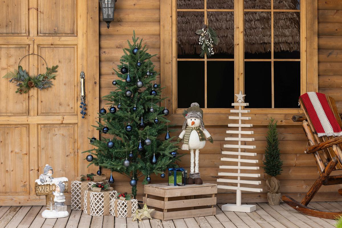 Dekogeschenkbox Lina - Blau/Transparent, KONVENTIONELL, Glas/Textil (12/12/12cm) - Luca Bessoni