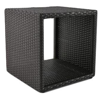 Dekoregal Livingston 46 cm Schwarz - Schwarz, Basics, Kunststoff/Metall (46/46/48cm)