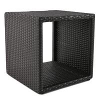 Dekoregal Livingston 46 cm Schwarz - Schwarz, Basics, Kunststoff/Metall (46/46/48cm)