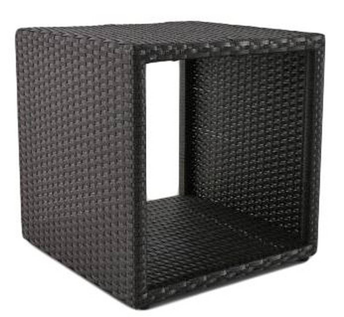 Dekoregal Livingston 46 cm Schwarz - Schwarz, Basics, Kunststoff/Metall (46/46/48cm)