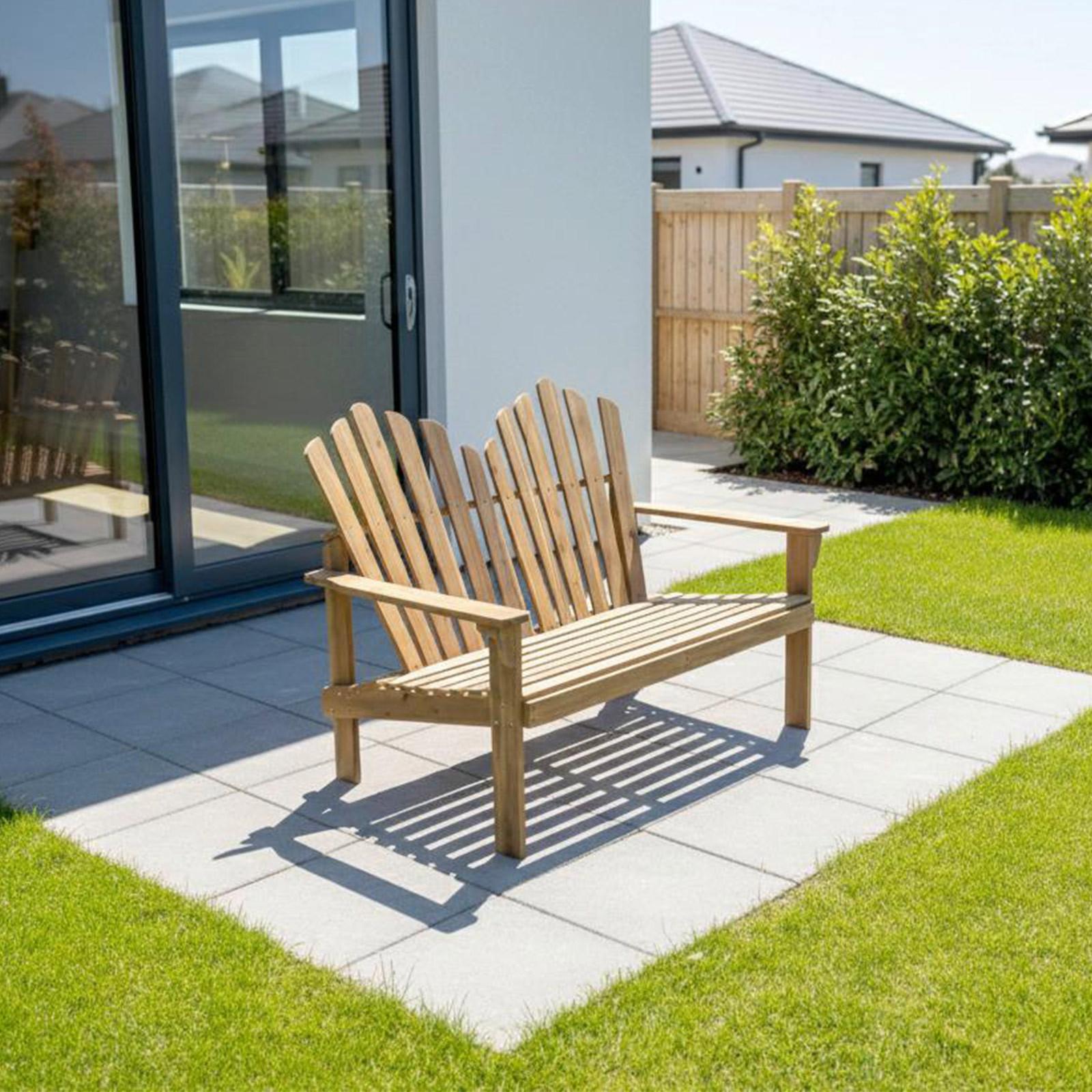 Gartenbank Akazie Braun LxBxH: 125x80x94 cm - Akaziefarben, Basics, Holz (125/80/94cm)