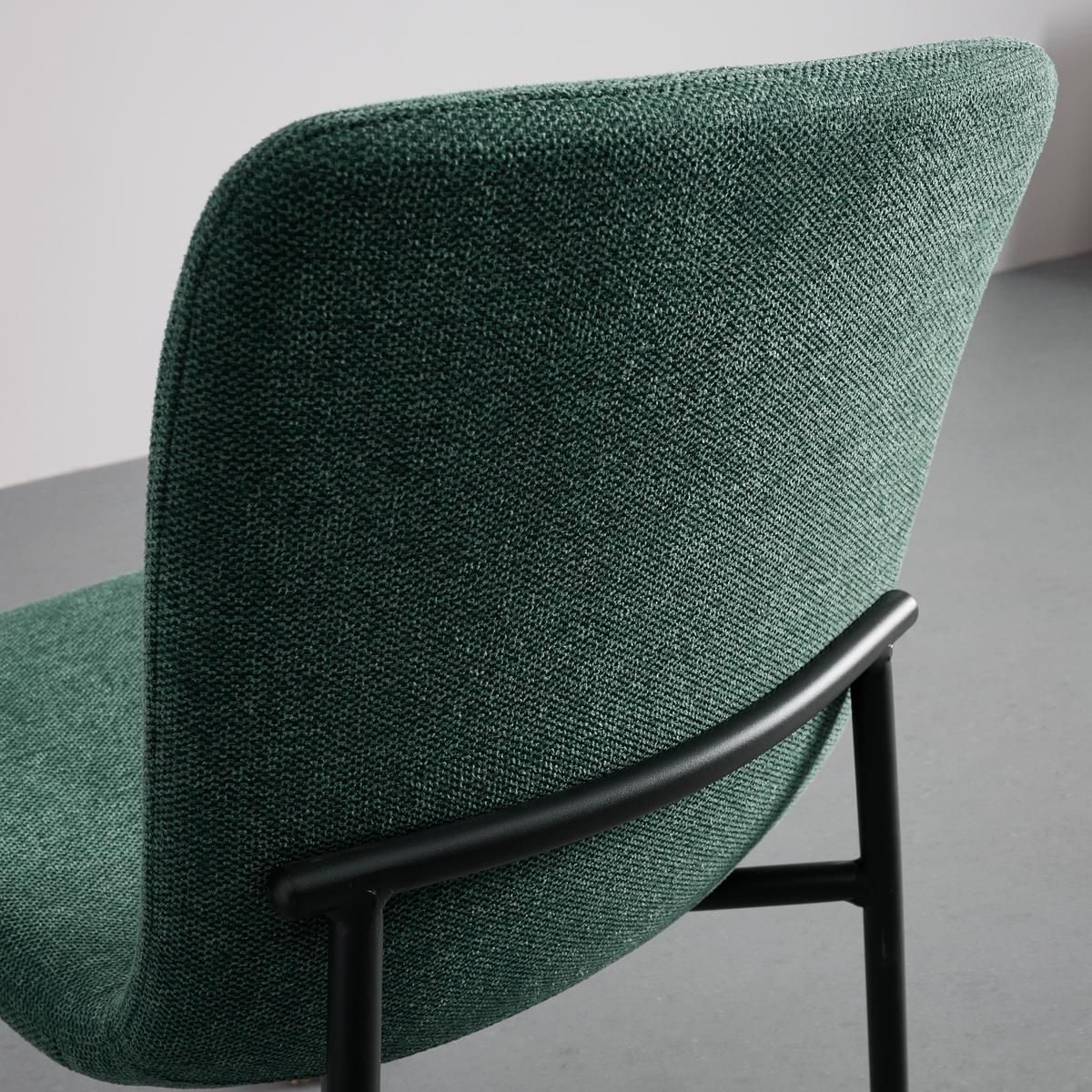 Jídelní židle NELE zelená - černá/zelená, Moderní, kov/dřevo (43/83/56cm) - P & B