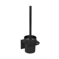 WC SADA - ŠTĚTKA A DRŽÁK TURBO-LOC LIZAN - černá, Moderní, kov/plast (10,5/30,5/10,5cm) - Mömax