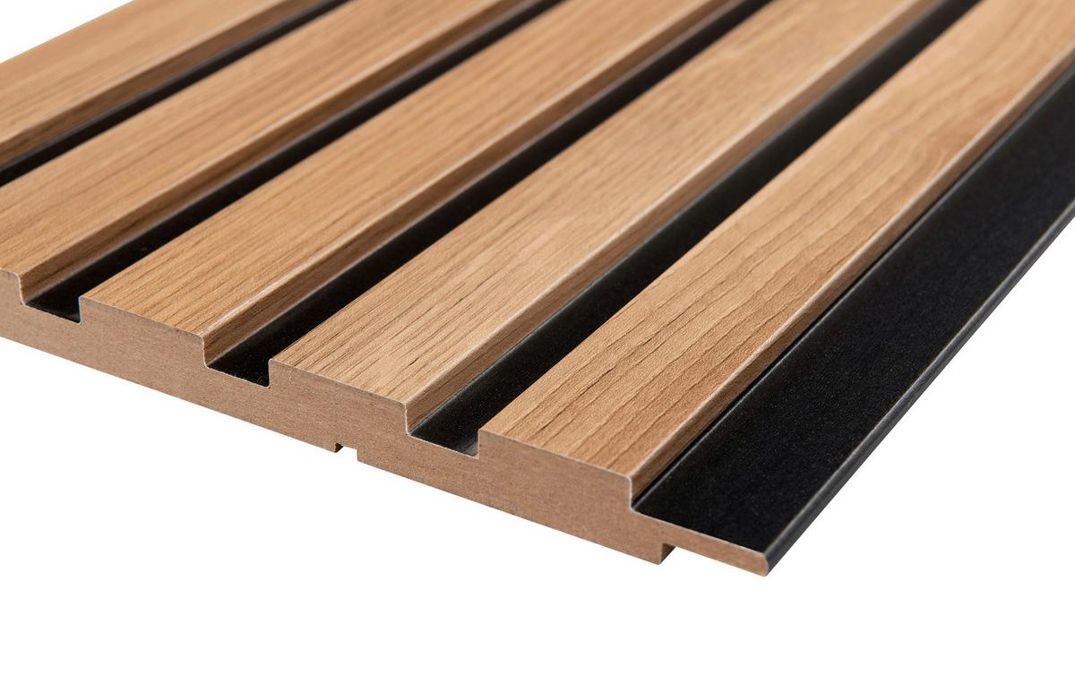 Nástěnný panel Anna vr.ukončovacej lišty, 4ks/sada - dub artisan, Moderní, kompozitní dřevo (74,4/119/1,2cm) - Based