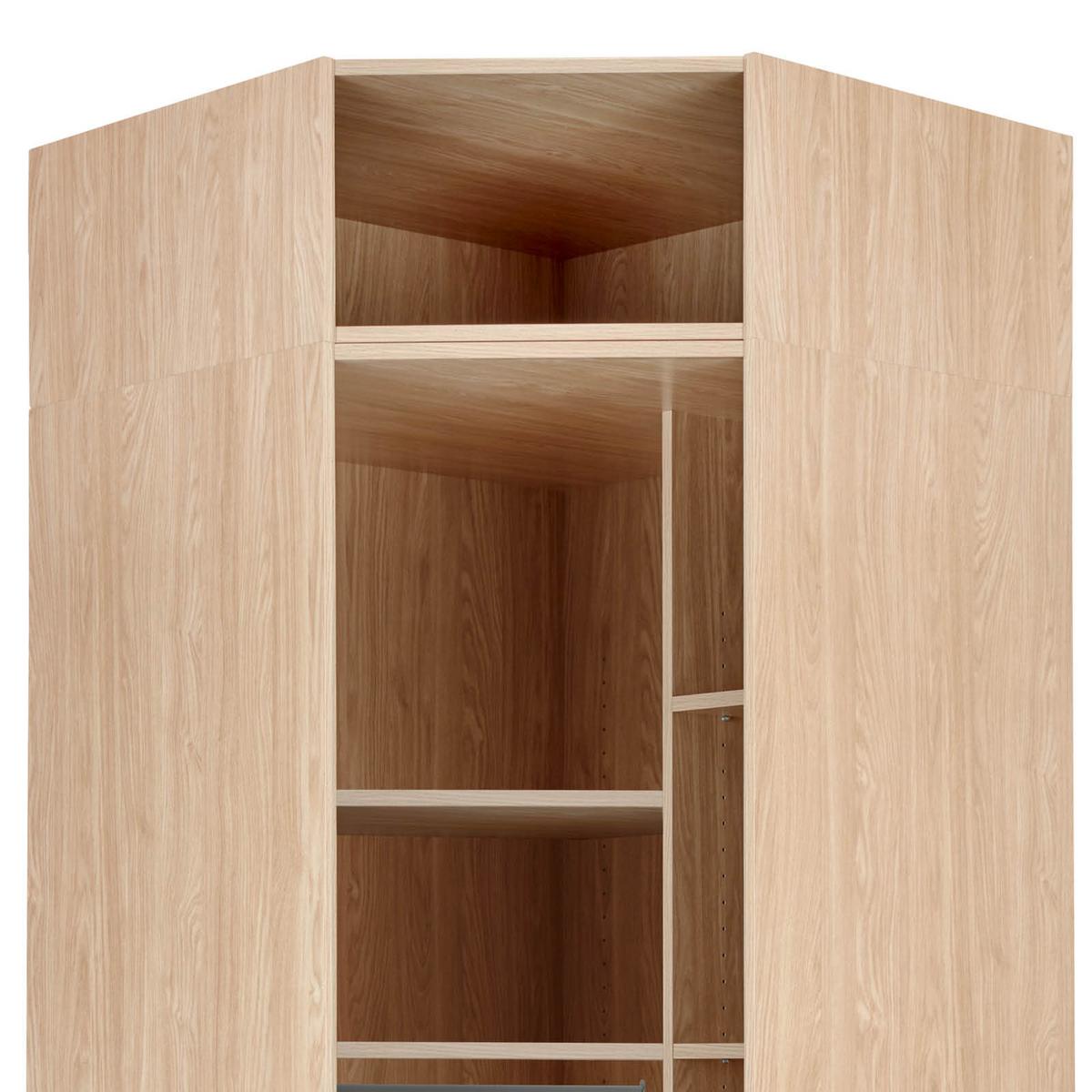 Eckschrank Korpus Unit 91,1 X 91,1 cm Eichefarben - Eichefarben, MODERN, Holzwerkstoff (91,1/242,2/91,1cm) - Ondega