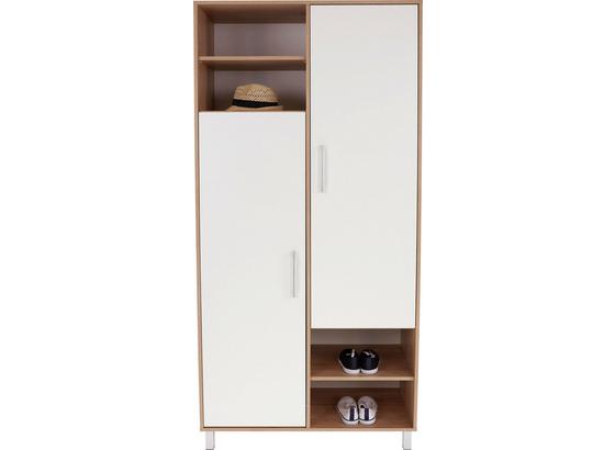 Ruhásszekrény Box - Tölgyfa/Fehér, modern, Faalapú anyag (98/205/55cm) Ruhásszekrény Box - Tölgyfa/Fehér, modern, Faalapú anyag (98/205/55cm)