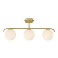 Deckenleuchte Grant Dela Messingfarben - Messingfarben, KONVENTIONELL, Glas/Metall (69/14/29cm) - Nordlux