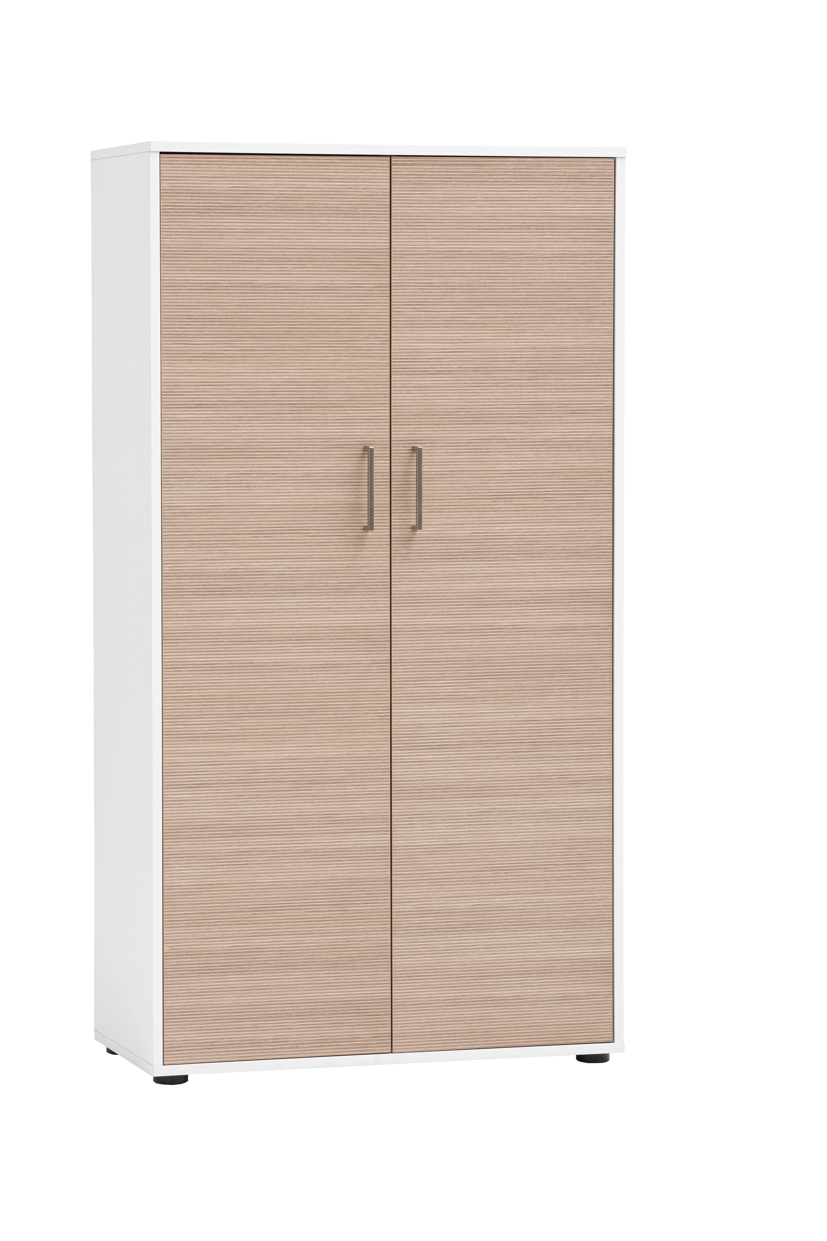 AKTENSCHRANK Metz Weiß/Beige B: 80,1cm - Beige/Weiß, MODERN, Holzwerkstoff (80,1/150/38,2cm) - MID.YOU