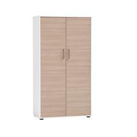 AKTENSCHRANK Metz Weiß/Beige B: 80,1cm - Beige/Weiß, MODERN, Holzwerkstoff (80,1/150/38,2cm) - MID.YOU