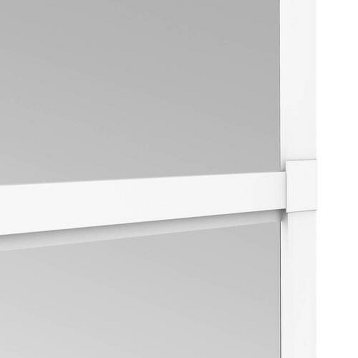 Fliegengitter Tür 100x210 cm Weiß - Weiß, Basics, Metall (100/210cm)