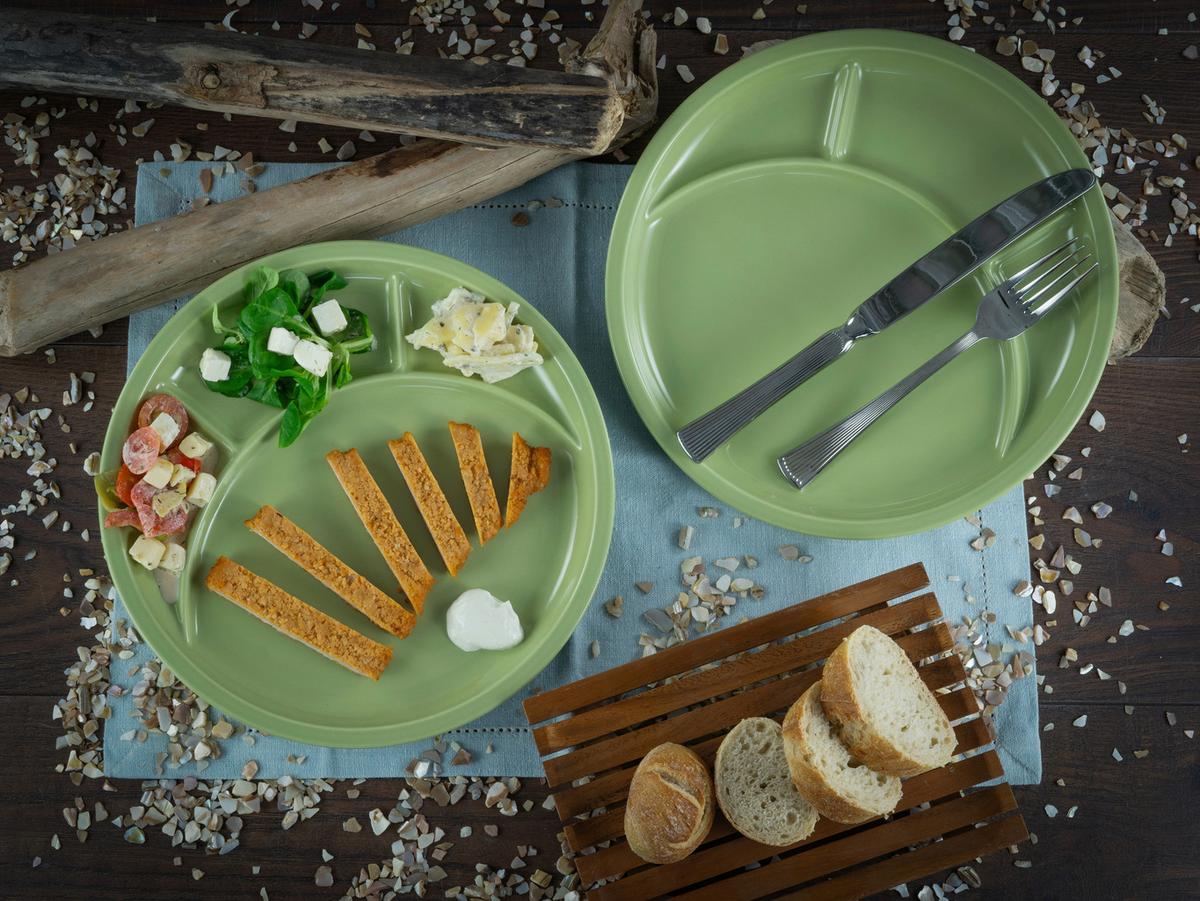Fondueteller Universal Grün 4-Teilig - Grün, Basics, Keramik (27cm) - Creatable