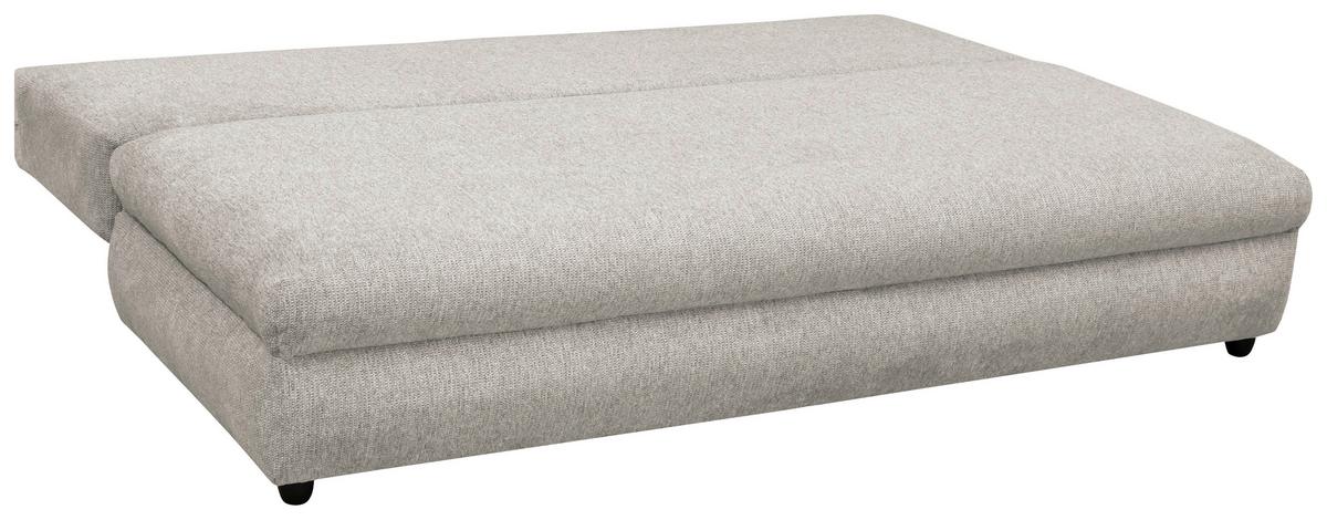 Schlafsofa Olso Beige, Lf: 200x140 Cm - Beige/Schwarz, Trend, Holz/Kunststoff (205/72/100cm)