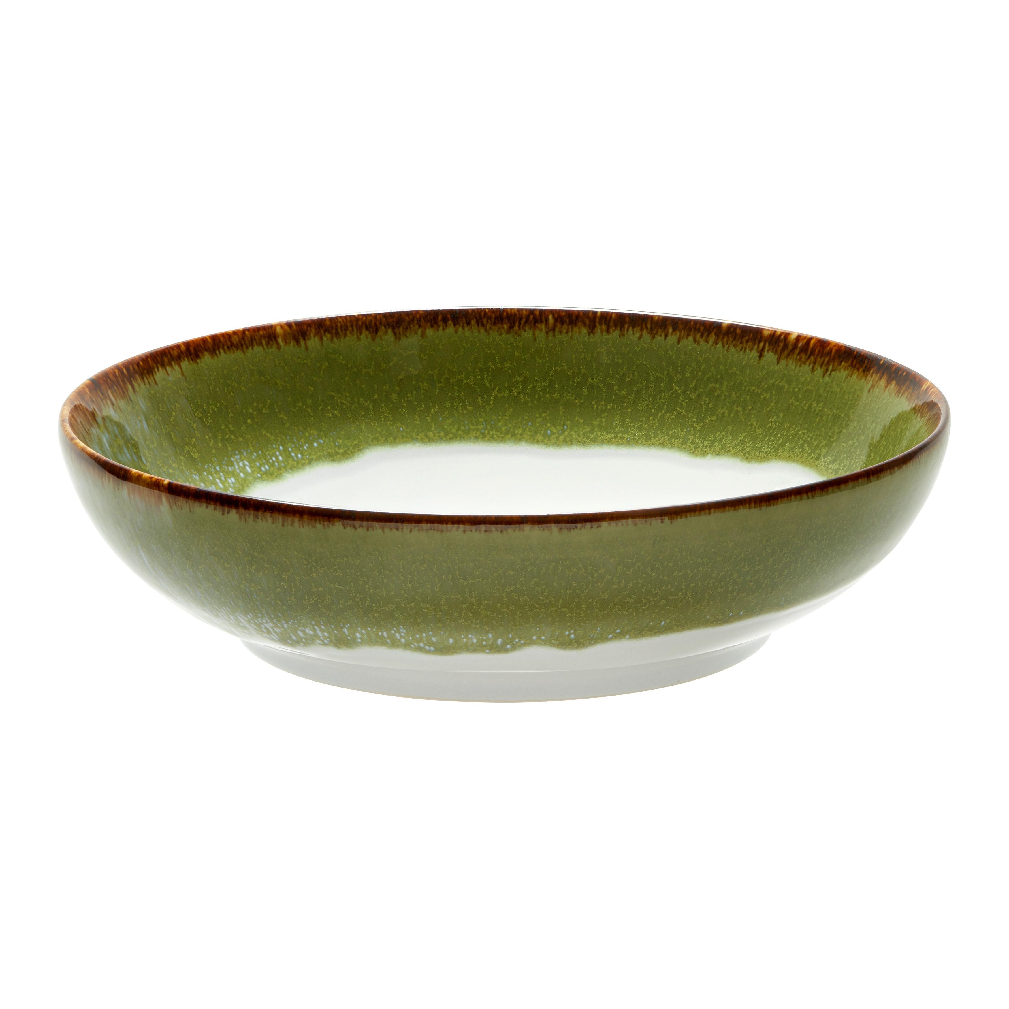 Mísa CASCADE - zelená, Moderní, keramika (22,5/6cm) - Creatable