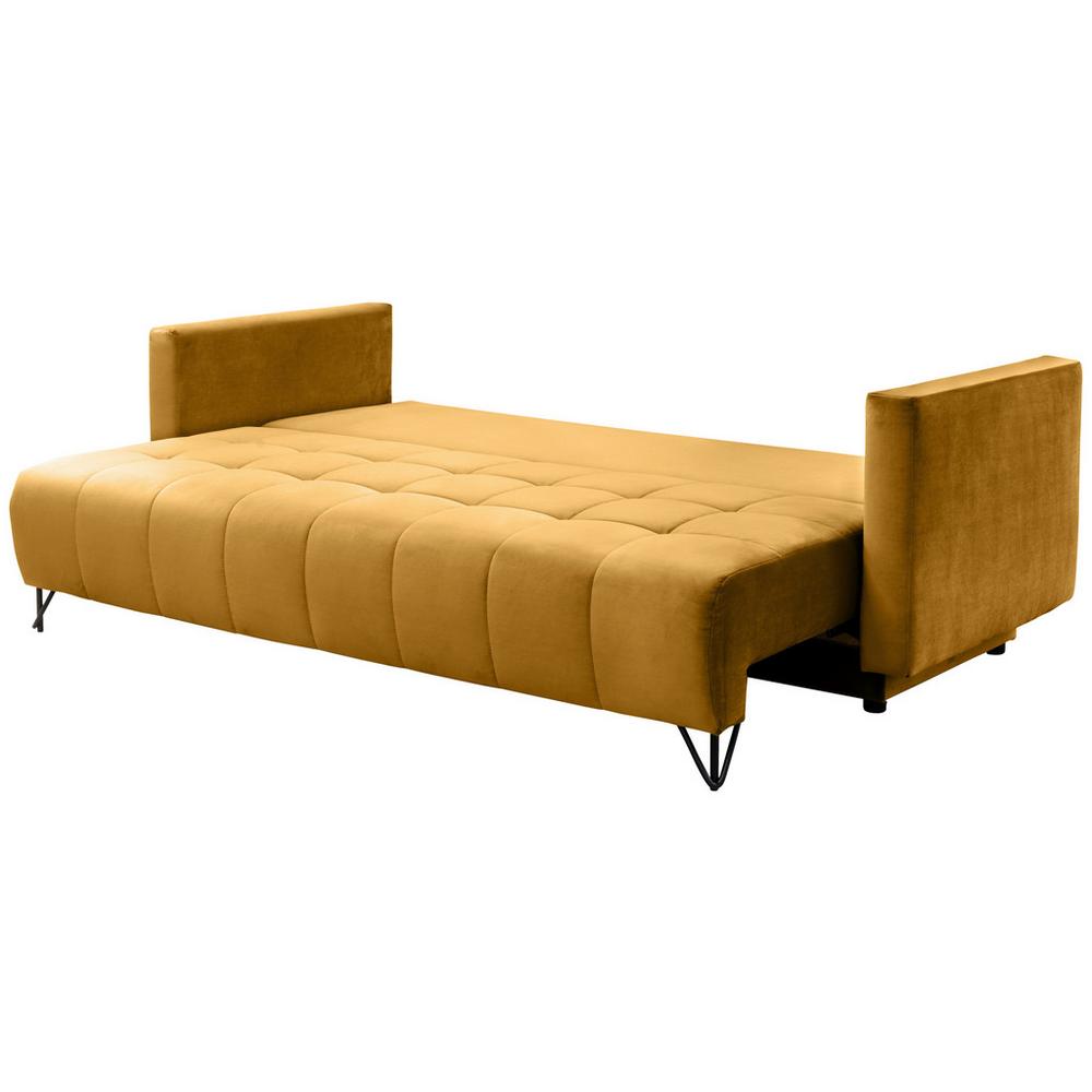 Rozkladacia Pohovka Alida, žltá, žltá, 227 cm, 87 cm, 102 cm