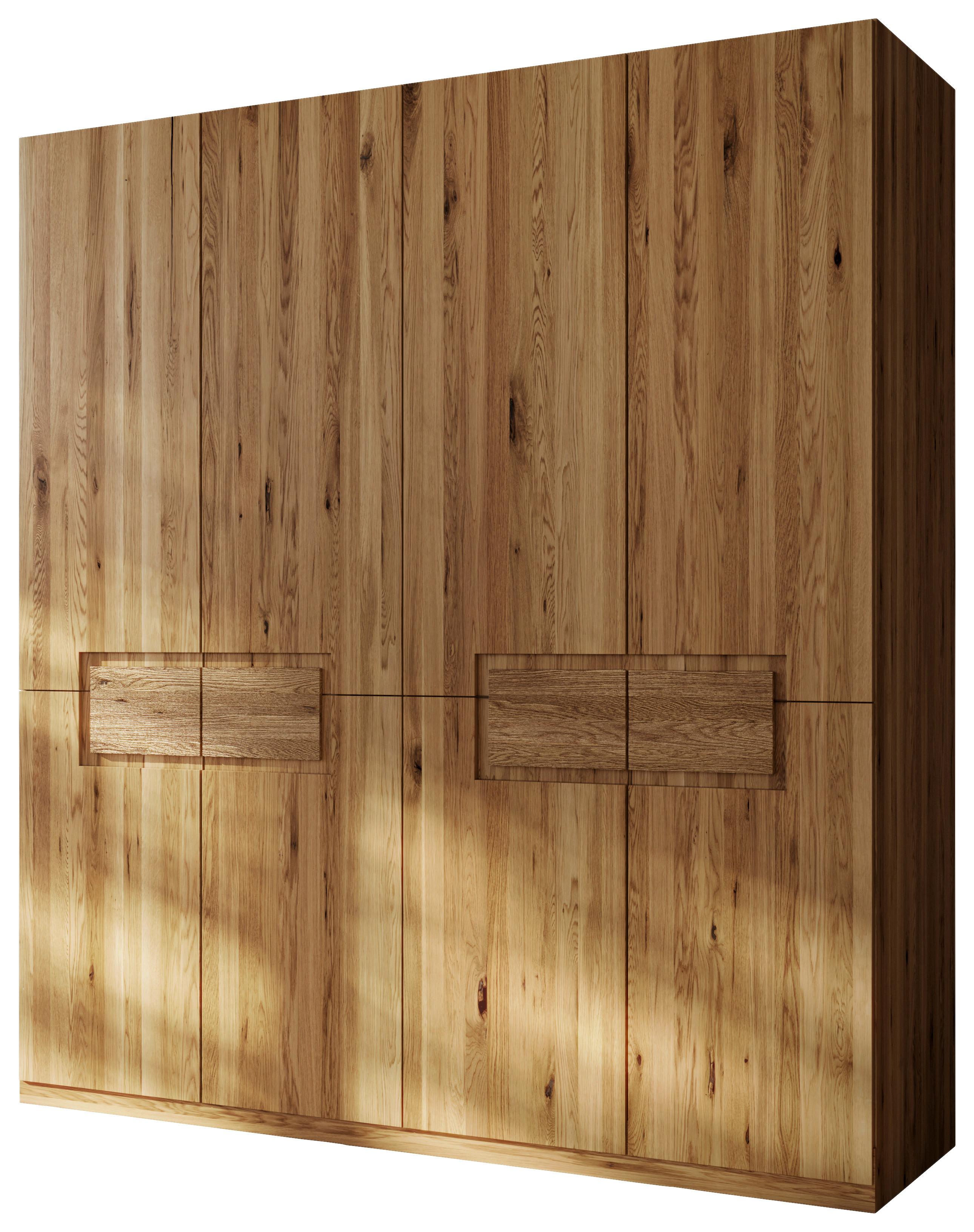 Drehtürenschrank Emilia, Eichefarben B: 202 Cm