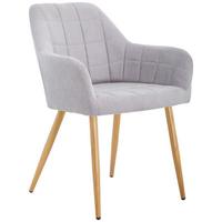 Armlehnstuhl Drops Grau B: 57 Cm - Eichefarben/Grau, MODERN, Textil/Metall (57/82/60cm) - MID.YOU