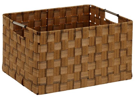 Regalkorb Adamina L - Braun, KONVENTIONELL, Kunststoff/Metall (36/27/20cm) - Ombra Regalkorb Adamina L - Braun, KONVENTIONELL, Kunststoff/Metall (36/27/20cm) - Ombra