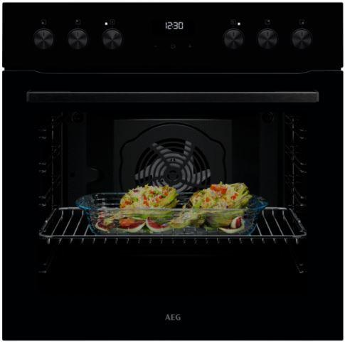 Herdset Ah32b - Schwarz, Basics (59,4/59,4/56,8cm) - AEG