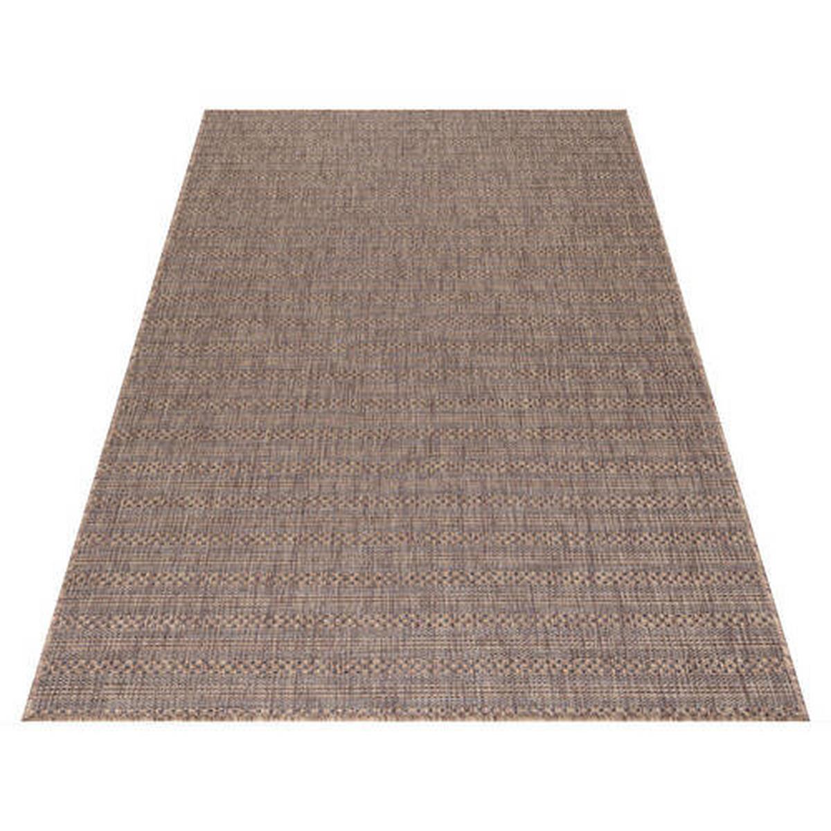 Outdoorteppich Zagora - Schwarz/Braun, Basics, Textil (80/150cm) - Novel