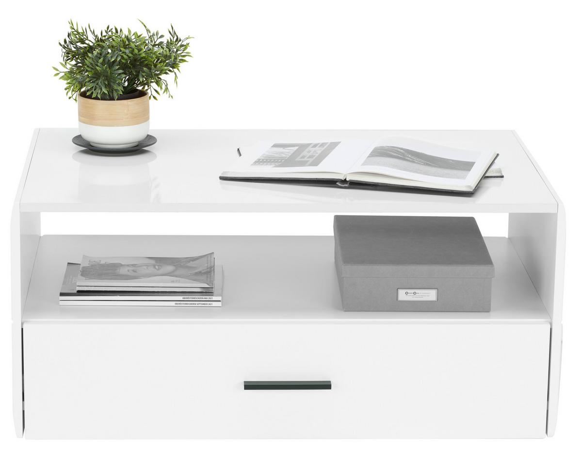 Couchtisch Avanti Weiß L: 93 Cm - Weiß, MODERN, Holzwerkstoff (93/42/60cm) - Hom`in