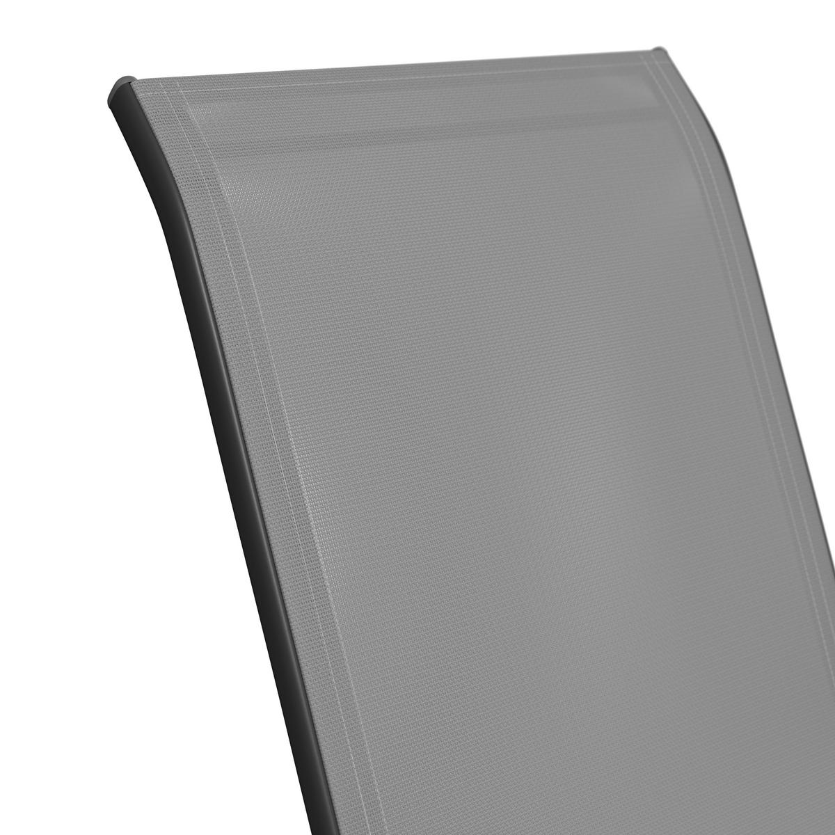 Gartenset Barcelona - Dunkelgrau, MODERN, Glas/Textil (150/73/80cm) - Beldano