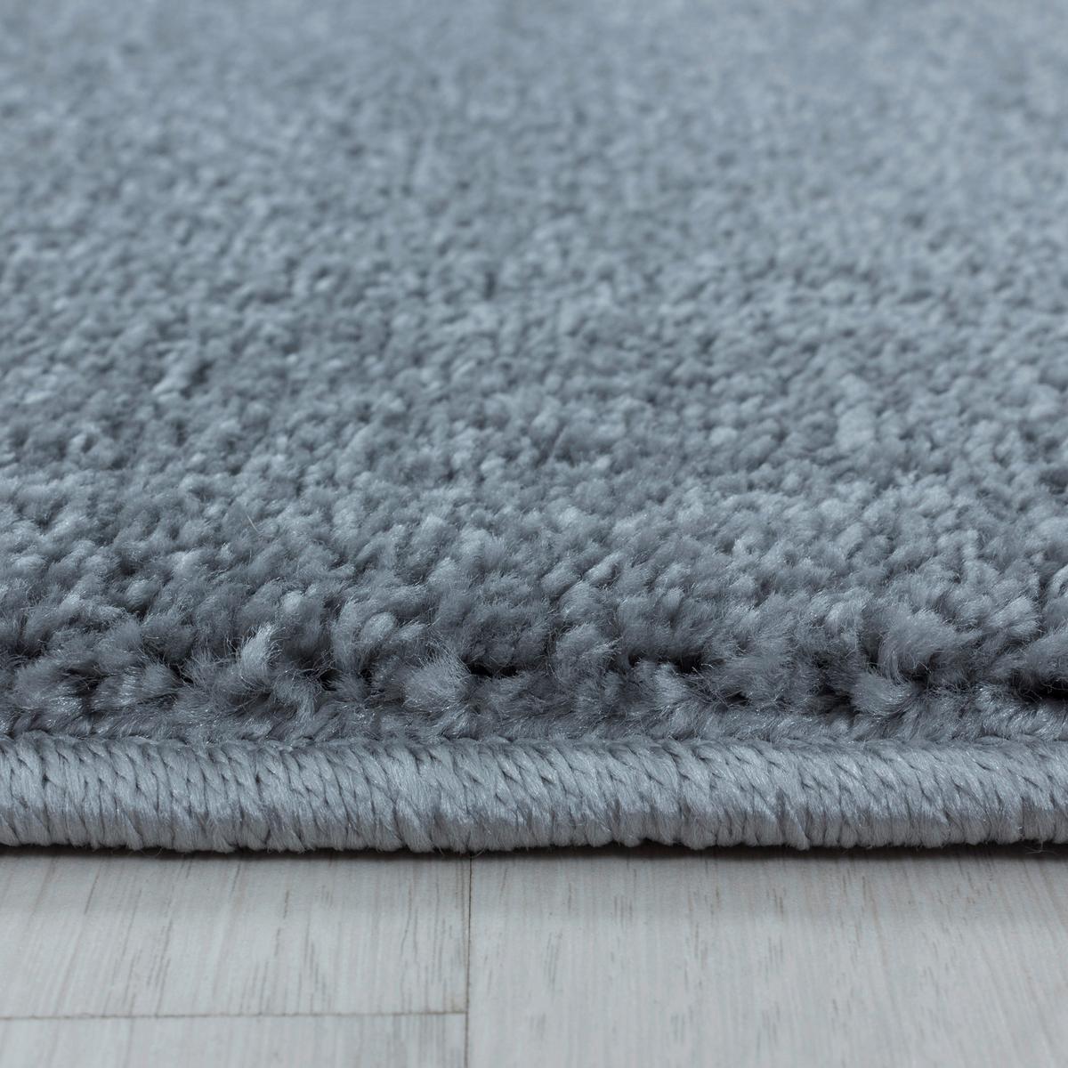 Hochflor Teppich Silberfarben Rio 80x150 Cm - Silberfarben, Basics, Textil (80/150cm)