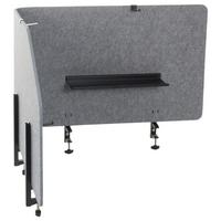 Trennwand Flexmiut T Top - Grau, Basics, Kunststoff/Textil (160/50/1cm) - MID.YOU