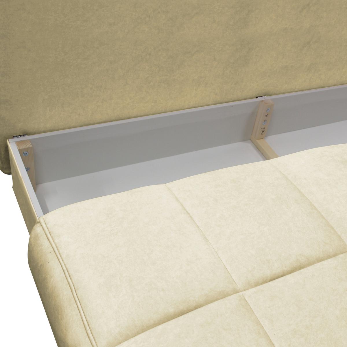 Schlafsofa Zoom Beige B: 200 cm - Beige/Goldfarben, Design, Textil (200/90/97cm) - MID.YOU