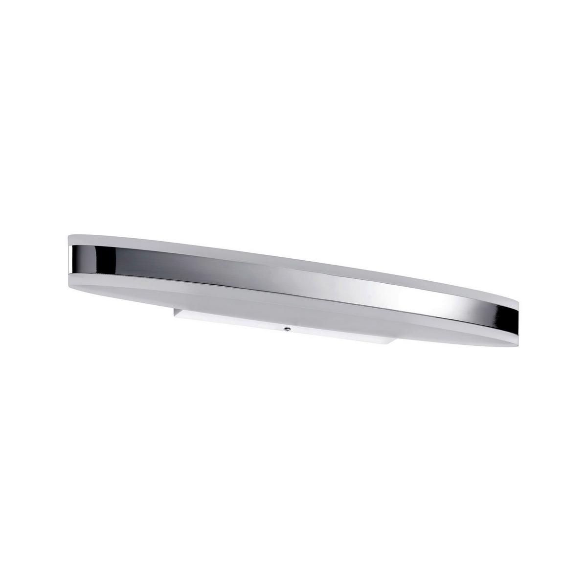 LED-Wandleuchte Ip44 1-Flammig Weiß/Chromfarben - Chromfarben/Weiß, Basics, Metall (50/4,5cm) - Paulmann
