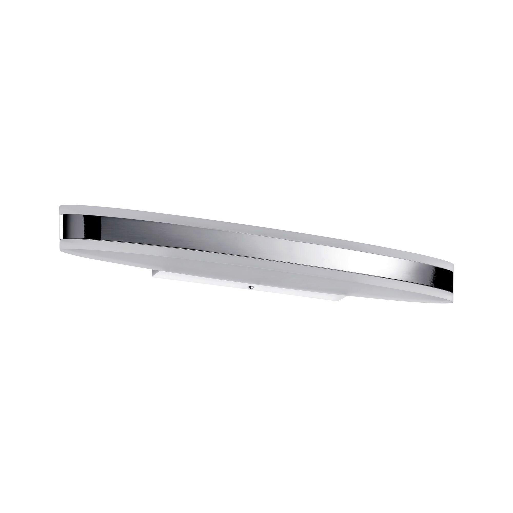 LED-Wandleuchte Ip44 1-Flammig Weiß/Chromfarben